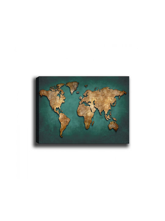 Canvas Painting World Map Hm7197.01 100x3x70 cm