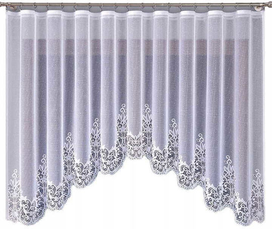 Markizeta Berenika with Pencil Pleat White 140x330cm