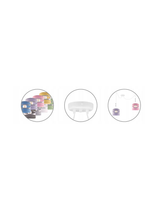 Light Home Lustră Albastru cu Dulie E27