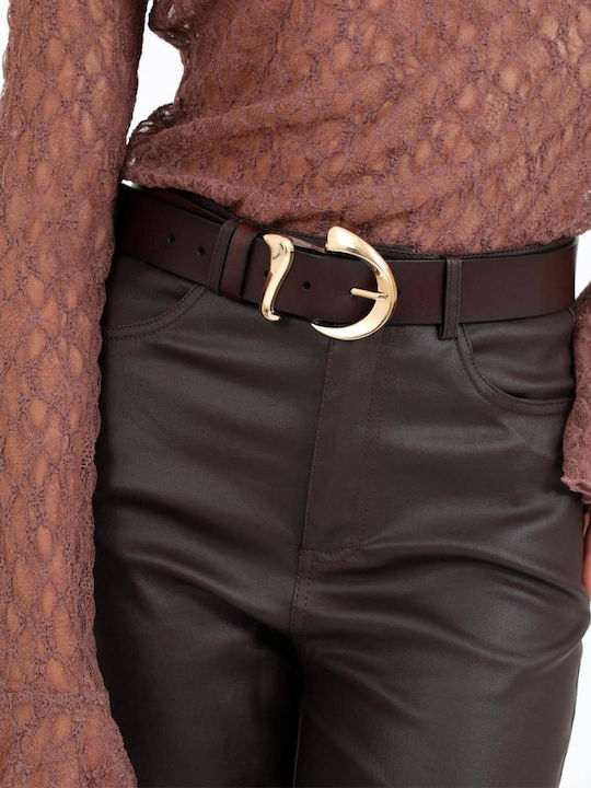 Doca Leather Women's Belt Brown