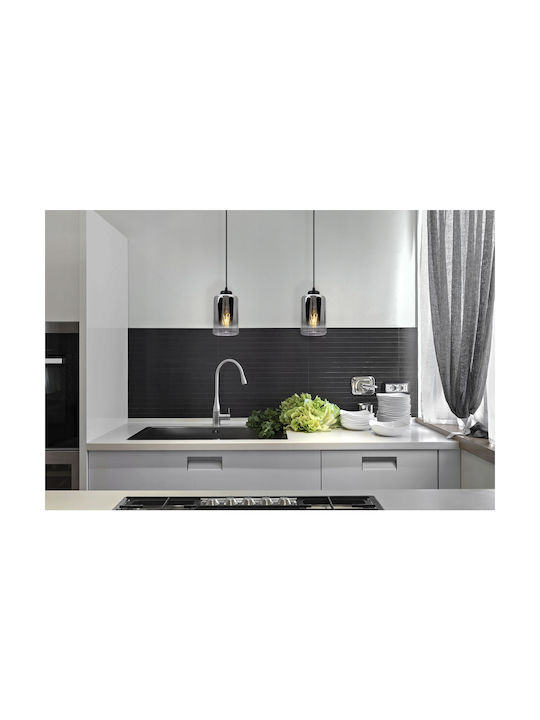 Light Home Lustră Negru cu Dulie E27