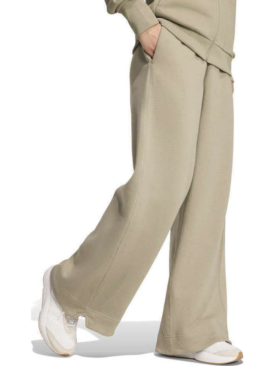 All Szn Долнище на анцуг Широк Флийс Khaki