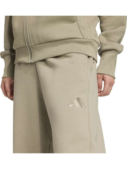All Szn Долнище на анцуг Широк Флийс Khaki