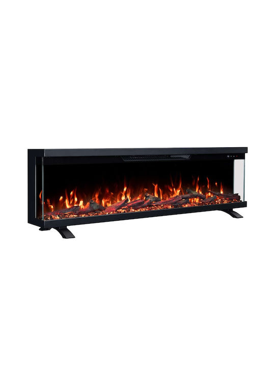 Berlin-42 Wall Mounted Electric Fireplace 1800W 106.7x18.9cm Gray