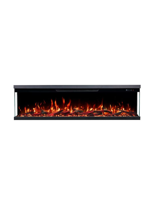 Berlin-42 Wall Mounted Electric Fireplace 1800W 106.7x18.9cm Gray