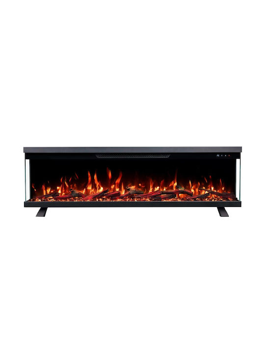 Berlin-42 Wall Mounted Electric Fireplace 1800W 106.7x18.9cm Gray