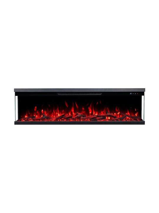 Berlin-42 Wall Mounted Electric Fireplace 1800W 106.7x18.9cm Gray