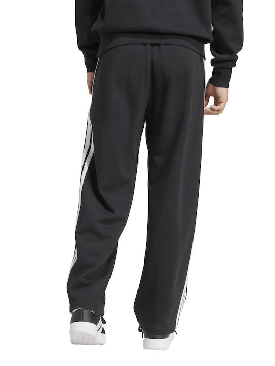adidas Essentials 3-stripes Παντελόνι Φόρμας Μαύρο