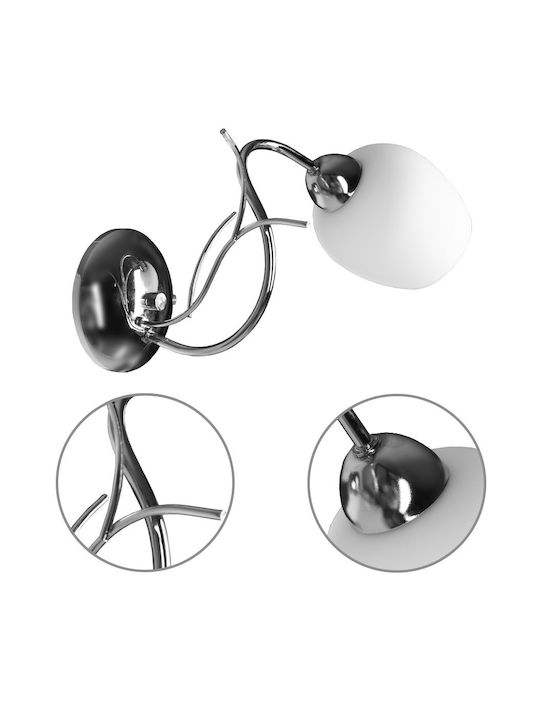Light Home Modern Leuchte Wand mit Fassung E14 Transparent
