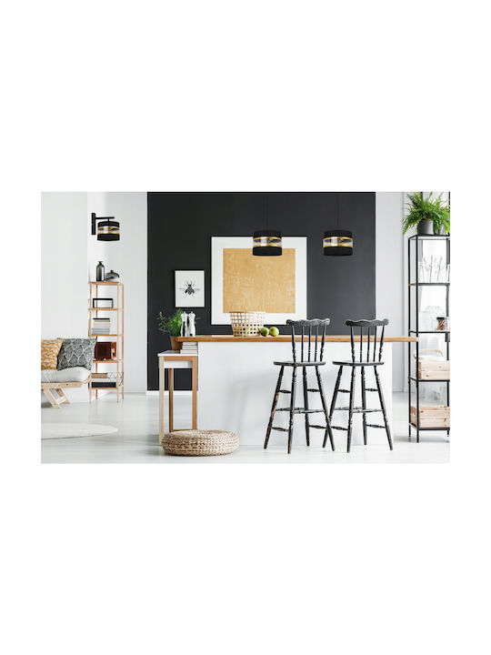 Light Home Μοντέρνο Φωτιστικό Τοίχου με Ντουί E27 Μαύρο