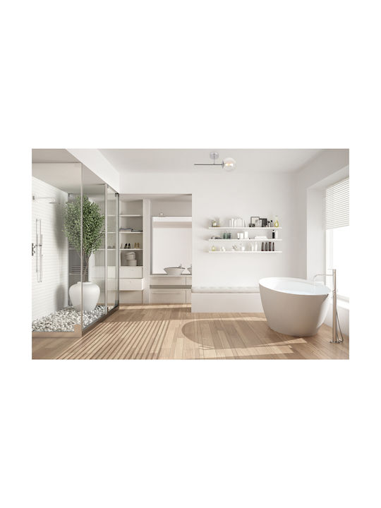 Light Home Leuchte Wand mit Fassung E14 Transparent