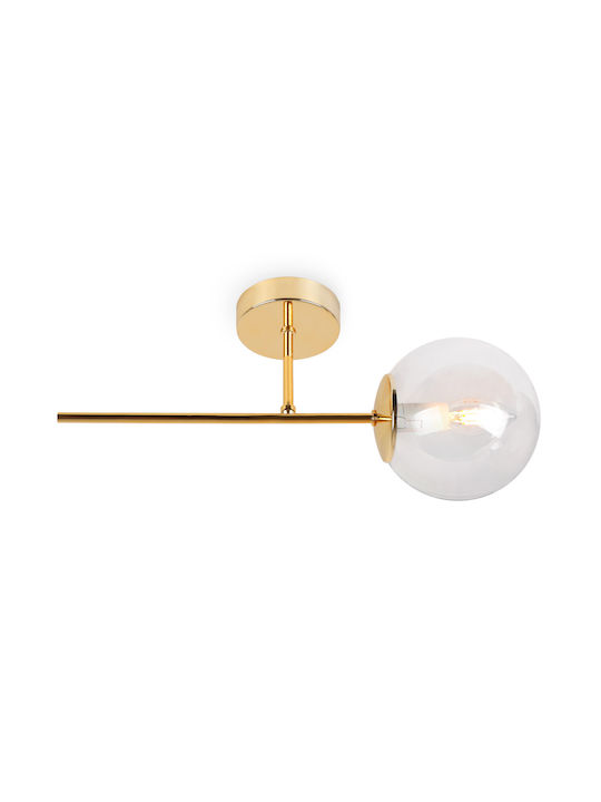 Light Home Leuchte Wand mit Fassung E14 Gold