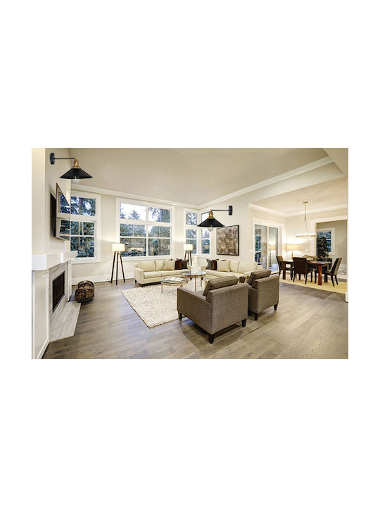 Light Home Μοντέρνο Φωτιστικό Τοίχου με Ντουί E27 Μαύρο