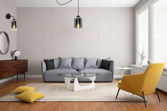 Light Home Модерен Осветително тяло За стена с фасунга E27 Черен