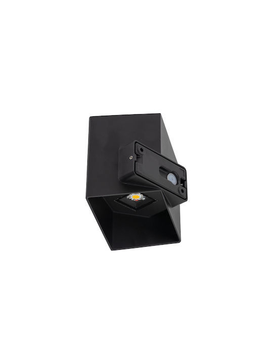 TK Lighting Modern Leuchte Wand mit Integrierter LED Schwarz