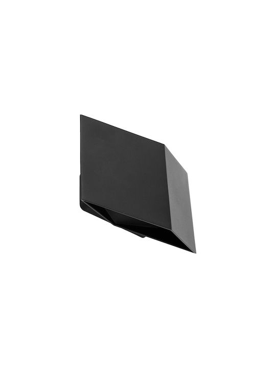 TK Lighting Modern Leuchte Wand mit Integrierter LED Schwarz