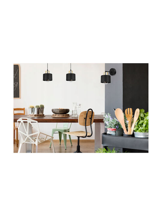 Light Home Modern Lamp Wall with Socket E27 Black