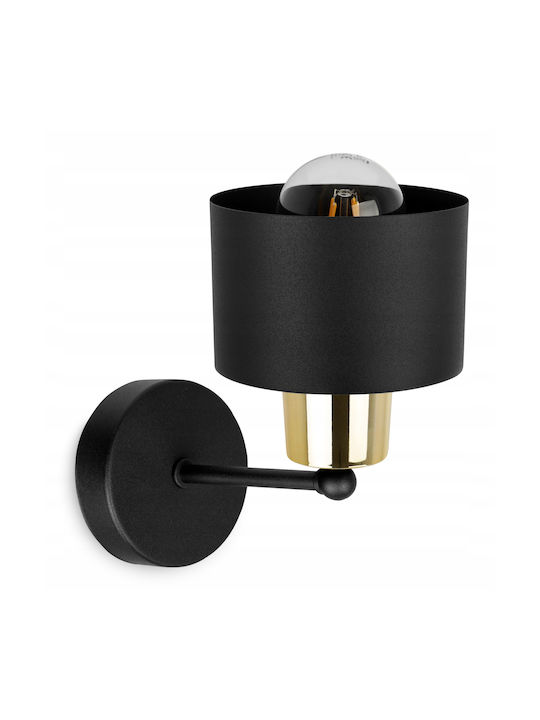 Light Home Modern Lamp Wall with Socket E27 Black