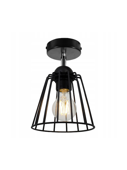 Light Home Modern Lumină de Perete cu Soclu E27 Negru