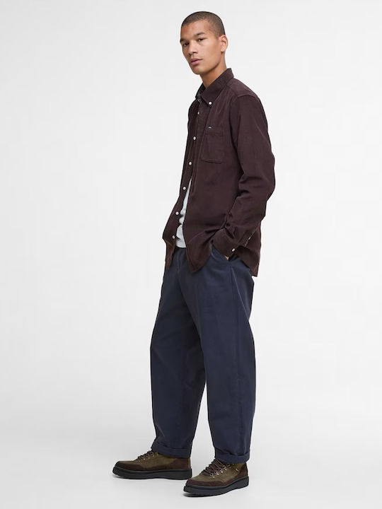 Barbour Ramsey Κοτλέ Πουκάμισο Dark Brown