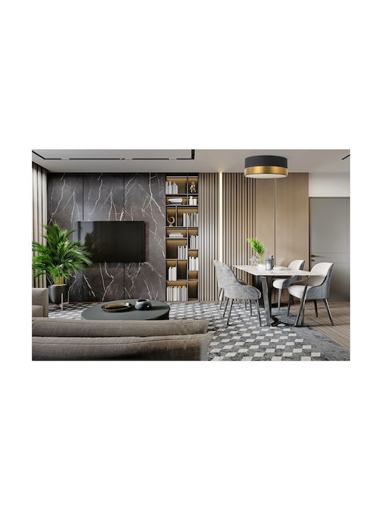 Light Home Ceiling Mount Light Black with Socket E27