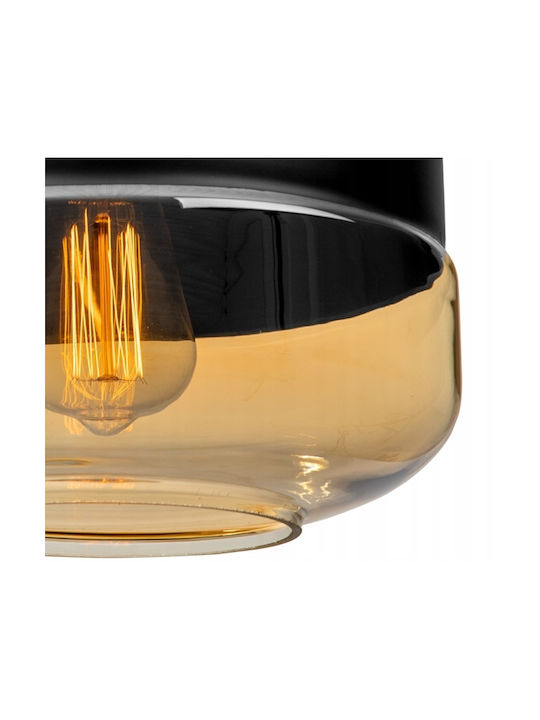 Light Home Πλαφονιέρα Οροφής Μαύρη