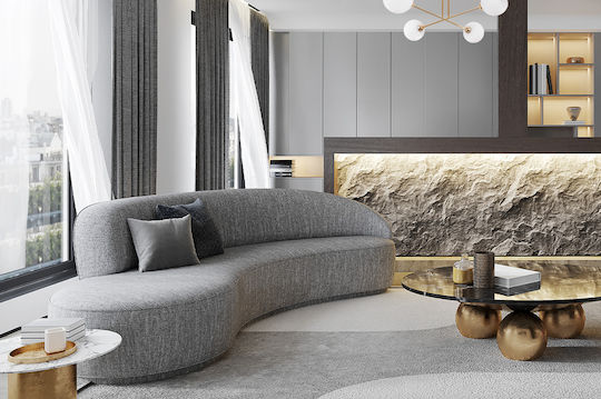 Light Home Πλαφονιέρα Οροφής Χρυσή με Ντουί E27