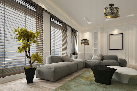 Light Home Πλαφονιέρα Οροφής Λευκή με Ντουί E27