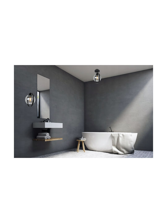 Light Home Plafonieră de Tavan Neagră cu Soclu E27