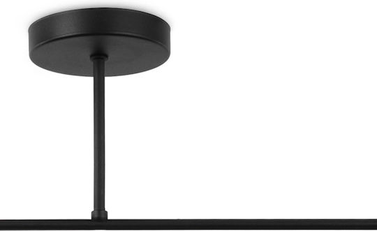 Light Home Deckenleuchte Schwarz mit Fassung E27