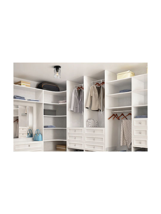 Light Home Deckenleuchte Schwarz mit Fassung E27