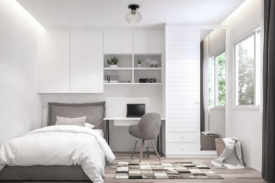 Light Home Таванно осветление Бяла с Кристали