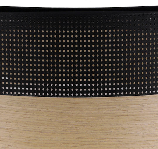 Light Home Πλαφονιέρα Οροφής Μαύρη με Ντουί E27