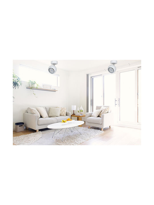 Light Home Monos Spot cu Soclu GU10 în Culoare Alb