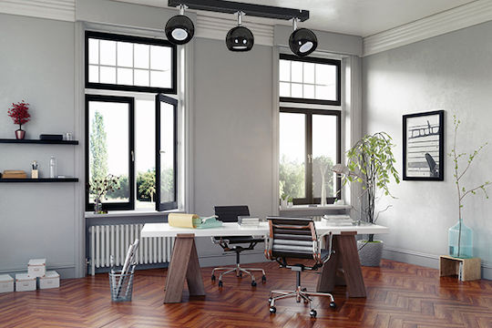 Light Home Dreifach Spot mit Fassung GU10 in Schwarz Farbe