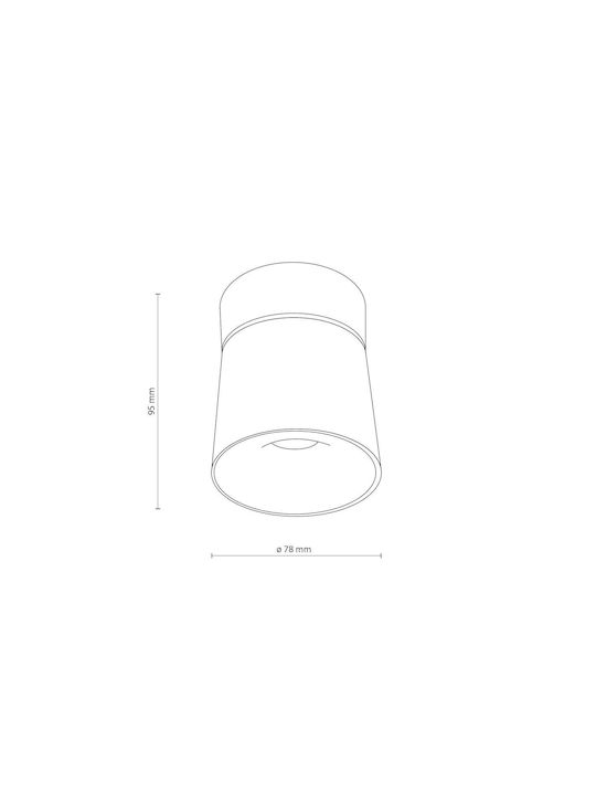 TK Lighting LED Ρυθμιζόμενο Λευκό Σποτ σε Λευκό Χρώμα