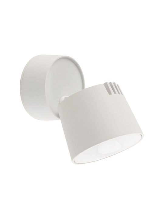 TK Lighting LED Ρυθμιζόμενο Λευκό Σποτ σε Λευκό Χρώμα