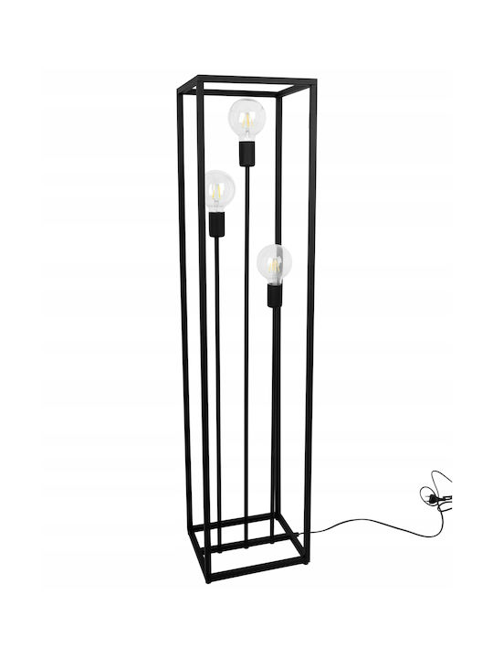 Light Home Stehleuchte mit Fassung für Lampe E27 Schwarz