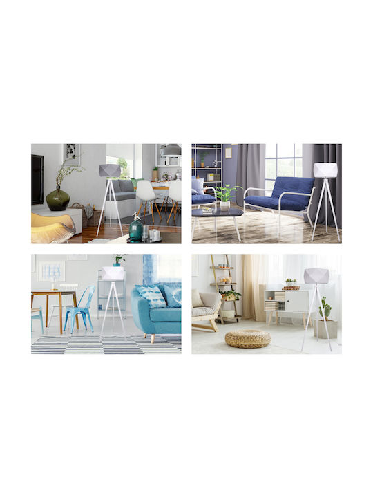Light Home Φωτιστικό Δαπέδου με Ντουί για Λαμπτήρα E27 Λευκό