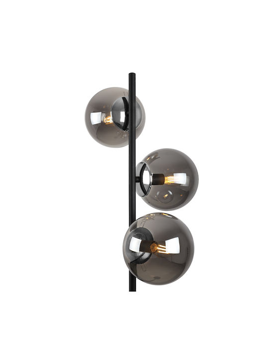 Light Home Φωτιστικό Δαπέδου με Ντουί για Λαμπτήρα E14 Μαύρο
