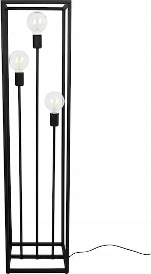 Light Home Подова Лампа с Цокъл за Крушка E27 Черен
