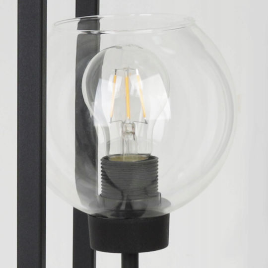 Light Home Подова Лампа В130см. с Цокъл за Крушка E27 Черен