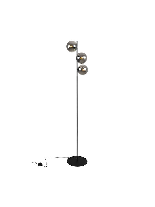 Light Home Φωτιστικό Δαπέδου με Ντουί για Λαμπτήρα E14 Μαύρο