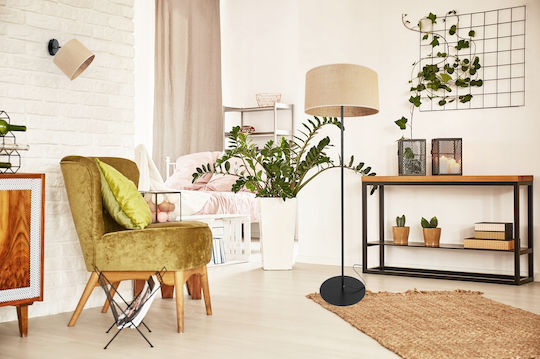 Light Home Stehleuchte mit Fassung für Lampe E27 Weiß