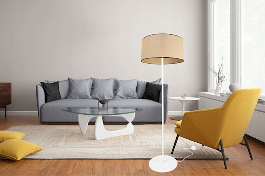 Light Home Floor Lamp H153cm. White