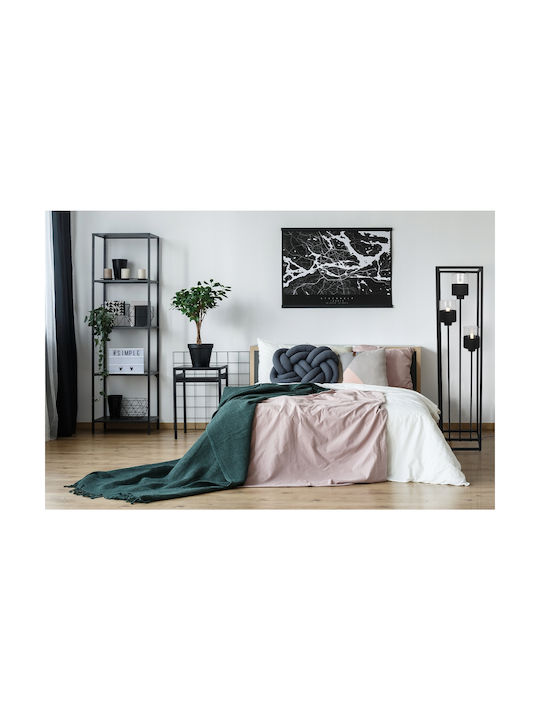 Light Home Stehleuchte H130cm. mit Fassung für Lampe E27 Schwarz