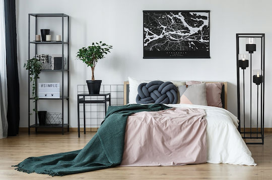 Light Home Φωτιστικό Δαπέδου Υ130εκ. με Ντουί για Λαμπτήρα E27 Μαύρο