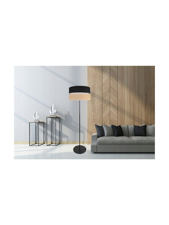 Light Home Подова Лампа В152xД40см. с Цокъл за Крушка E27 Черен