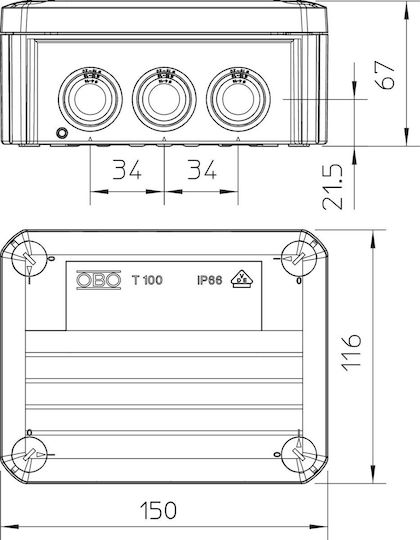 Junction Box Type T 100