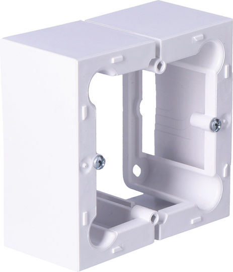Weiße Oberflächenmontierte Klappbox Element C Psc/11